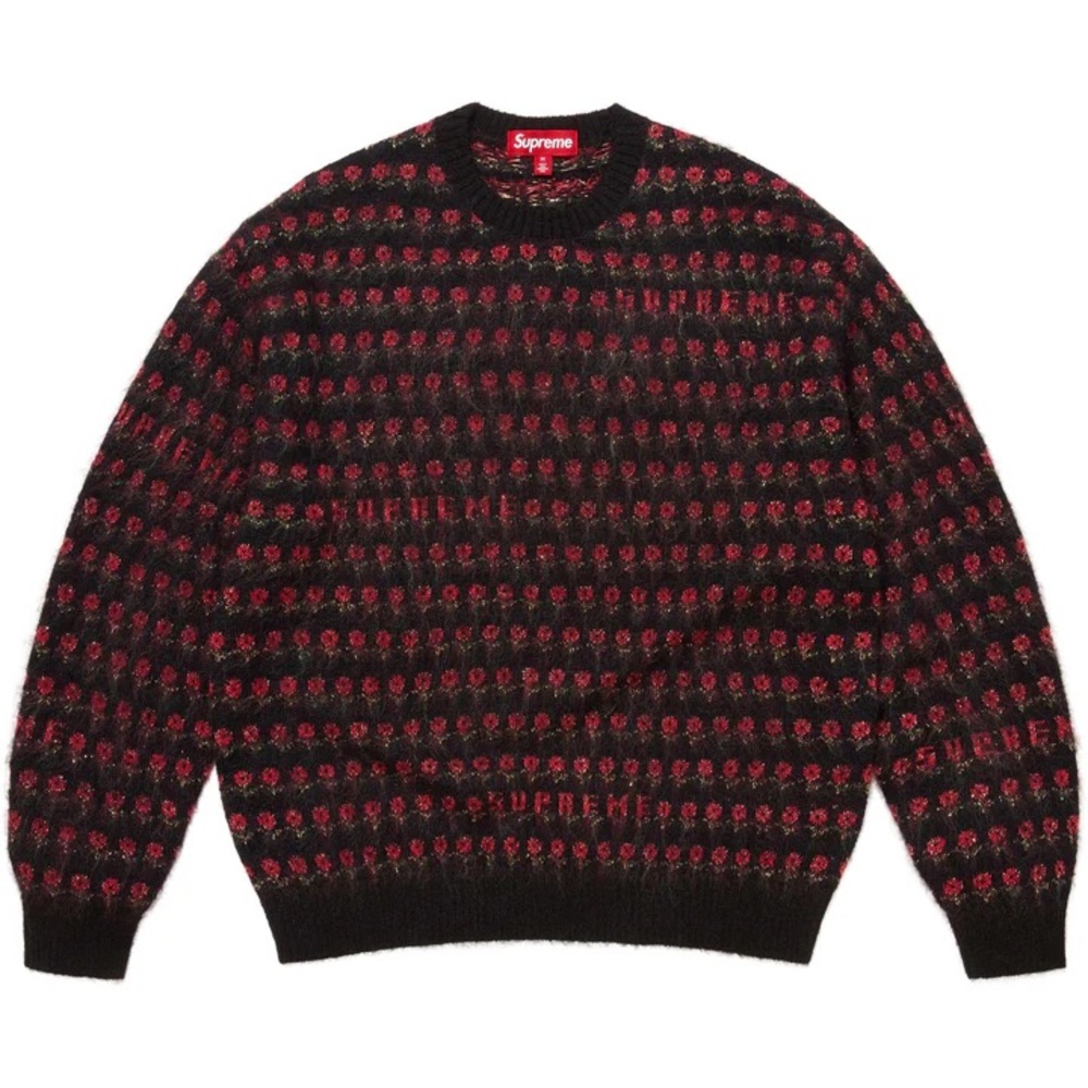 *SOLD* Supreme Flowers Metallic Sweater